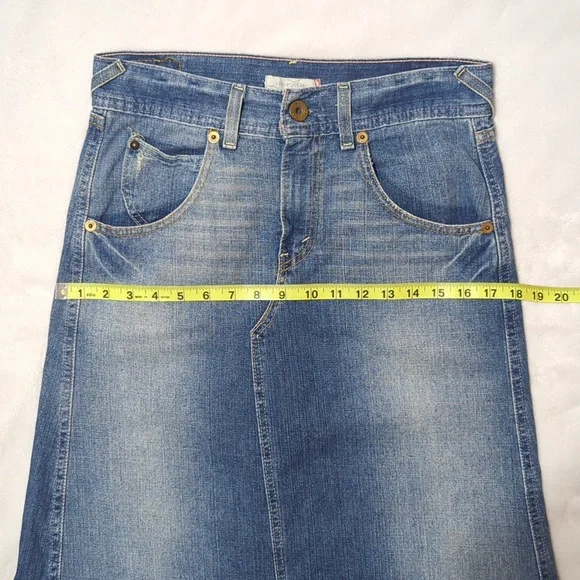 Vintage Y2K Denim Maxi Skirt - Picture 8 of 15